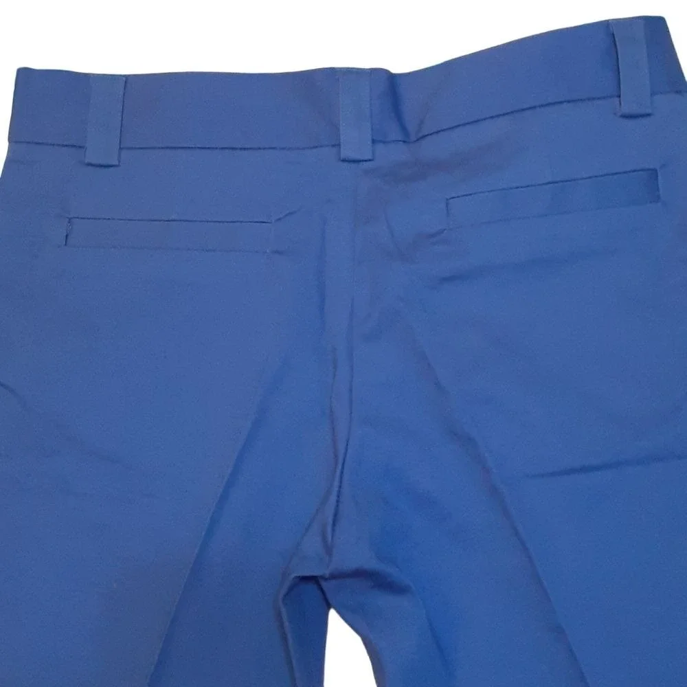 The Limited Blue Cotton Stretch Dress Shorts Womens Size 8 Mid Rise Tailored